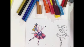 Ballerina Music Box Speed colouring by Faber-Castell