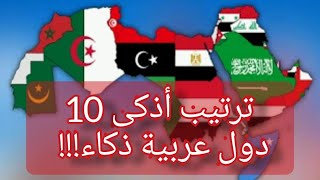 ترتيب أذكى 10 الدول العربية ذكاء ... هل تتوقع دولتك أذكى شعب ؟