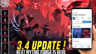 3.4 Update & Mythic Forge Is Here | New Changes & Release Date | 3.5 Update First Look | PUBGM