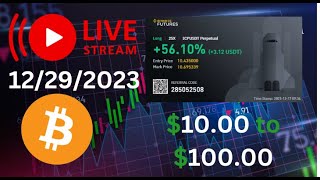 Turning $10.00 into $100.00 in Crypto Trading | #btc #ethereum.