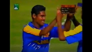 Akalanka Ganegama 2 wickets on Debut Vs Pakistan Sharjah Ary Gold Cup 1st ODI 2000-01