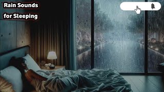 Sleep Soundly with Rain and Thunder | Relaxing Bedroom with Mountain Scenery