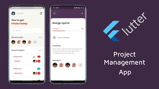 Flutter UI – Project Management App Design | Protorix Code