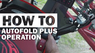 How to use the AutoFold Plus Operation | Case IH 50 Series Sprayer