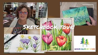 Sketchbook Tour! Watercolor and Gouache