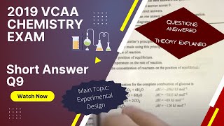 VCAA 2019 - Question 9 (Experimental Design / Electrolysis) - Chemistry Exam Walk-through