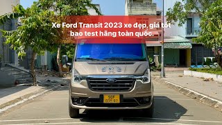 Xe Ford Transit 2023 lướt 40.000km, lên nhiều đồ chơi xe đẹp giá tốt, bao test hãng toàn quốc.