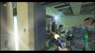 Perfect Dark N64 Mission 6 G5 Building On Perfect Agent Falcon 2 Pistol Weapon Only (Infinite Ammo)