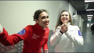 Камила во влоге с кубка Первого канала 💫Лучший капитан!@figureskating_1tv