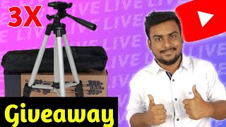 3000 Subscribers special Tripod Giveaway 🔥🔥 | 3000 subscriber complete | How to grow YouTube Channel