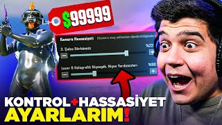 HASSASİYET VE KONTROL AYARLARIMI GÖSTERİYORUM ($99999999 DOLARLIK HESABIMI TANITTIM) | PUBG Mobile