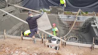 Video showing Shotcrete pool shell time-lapse.