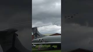 Red Arrows Concorde pass at Cosford Airshow