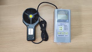 Separate sensor Digital Anemometer to measure wind speed upto 30m/s and air temperature