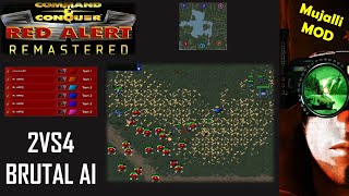 /Command & Conquer Red Alert Remastered/ (Skirmish) 2VS4 Brutal AI  I Elysias First Map I