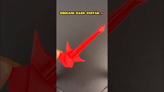 Paper Origami Bass Guitar Instrument Tutorial #shorts