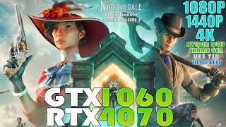 GTX 1060 - RTX 4070 - Nightingale Early Access | 1080P, 1440P and 4K Performance Test