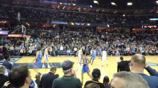 20150131 Grizzlies VS Thunders Ending victory