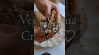 Vegan Chia Crepe Recipe | Perfectly Soft | Bit Healthier #dessert #vegan  #crepe