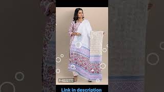 Traditional Jaipuri Bagru Hand Block Cotton Dress Material #shorts #viral #video