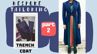 HOW TO MAKE A COUTURE TRENCH COAT with pockets - part 2