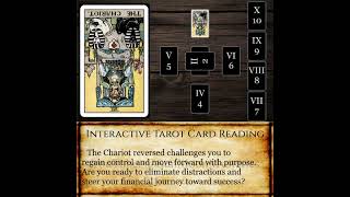 Celtic Cross Wealth: The Chariot in Position 3 Reversed - Distracted Focus