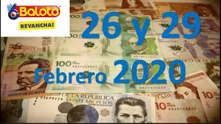 Como Ganar Baloto Revancha para el día 26 y 29 Febrero de 2020