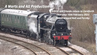 Black 5 44932 with 5Z64 1204 Hull to Carnforth Steamtown - includes rescue of failed 47804 by 47245