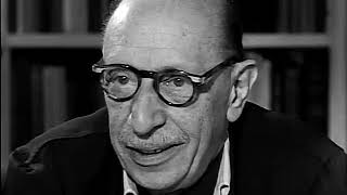 Igor Stravinsky interview with Robert Craft (1957)