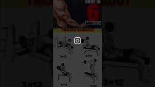 Triceps workout💥#gymmotivation #viralvideo #trending #workout #tricepworkout #exercise #motivation