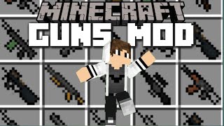 Мод на карту с оружием в Minecraft обзор мода и проверка оружие стрельба по мишеням и по манекеном