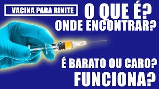 Vacina para RINITE ALÉRGICA Funciona mesmo?