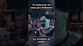 Yo comprando mis cosas para Halloween (la vendedora de Rage) #shorts #halloween2024 #nochedebrujas