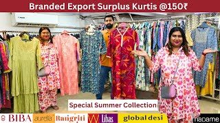 Branded Export Surplus Kurti in Mumbai |Kurti Starting at just 150₹ |100% Original |Tag Clothing