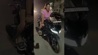 When the Girl doesn't know to sit properly on a bike 😂 public reaction on girl bike riding video