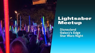 The Ultimate Lightsaber Meetup at Galaxy's Edge | Star Wars Night at Disneyland 2024