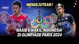 MENGEJUTKAN! Inilah Nasib 6 Wakil Indonesia di Pengundian Badminton Olimpiade Paris 2024