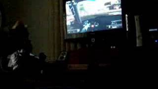 Playing GT5 Prologue with Logitech G25