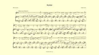 Arpège - Fauré – accompaniment in G minor