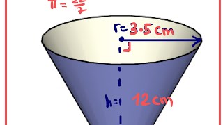 Volume of a cone