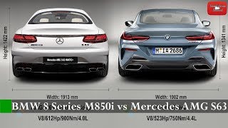 Test Comparativo 2019 BMW 8 Series M850i vs 2018 Mercedes AMG S63 Coupe In Action | 0336