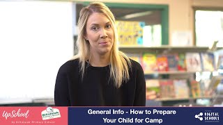 General info - How to prepare your child for camp