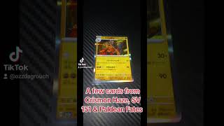 Pulls from crimson haze, 151 & Paldean fates #pokemoncards #pokemontiktok #pokemon