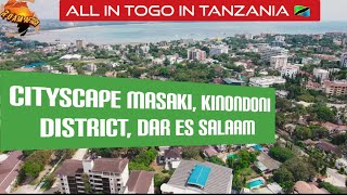 A QUICK LOOK OUTSIDE TOGO. AERIAL VIEW OF MASAKI WARD, KINONDONI DISTRICT IN DAR ES SALAAM TANZANIA