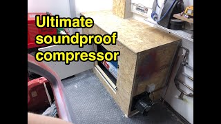 Sound proof compressor housing DIY cheap silent box enclosure Clarke industrial