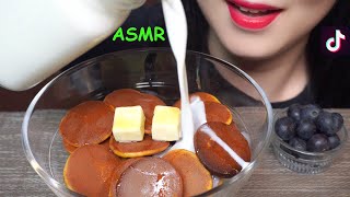 ASMR 틱톡 팬케이크 리얼사운드 먹방 TIKTOK PANCAKES REAL EATING SOUNDS MUKBANG TikTokパンケーキ咀嚼音【モッパン】