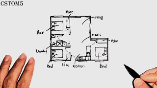 3 Bedroom 60m2 Floor Plans L Shaped House