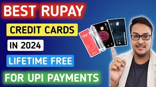 Best Rupay Credit Cards 2024 🔥🔥 || Get Upto 5% Cashback || LIFETIME FREE || Best Credit Cards 2024