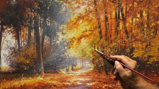 "Song of Autumn" Acrylic painting. Artist - Viktor Yushkevich. #180