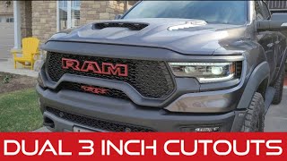 3 inch Electric Cutouts Ram TRX